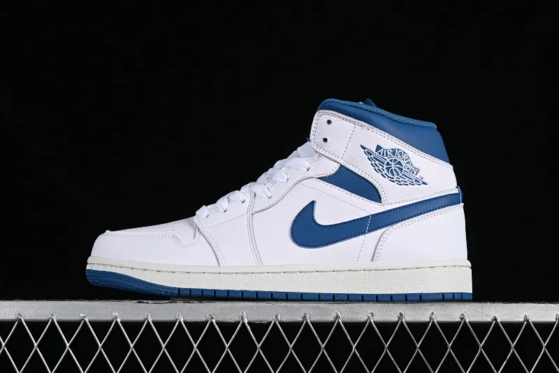 All categories Air Jordan Jordan series basketball shoes Air Jordan 1 Mid Air Jordan 1 Mid "Industrial Blue" AJ1 Joe 1 smoke gray jade Chinese culture basketball shoes FN5215-141